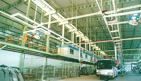 揚州客車制造總廠車聯合生產廠房內景